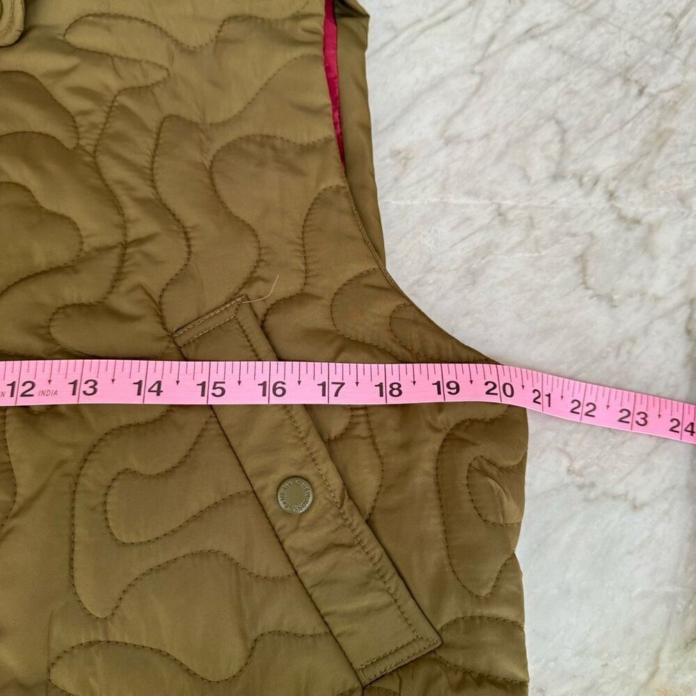 Marc New York Womens Quilted Puffer Vest Jacket Size M olive green Pockets - Picture 6 of 7